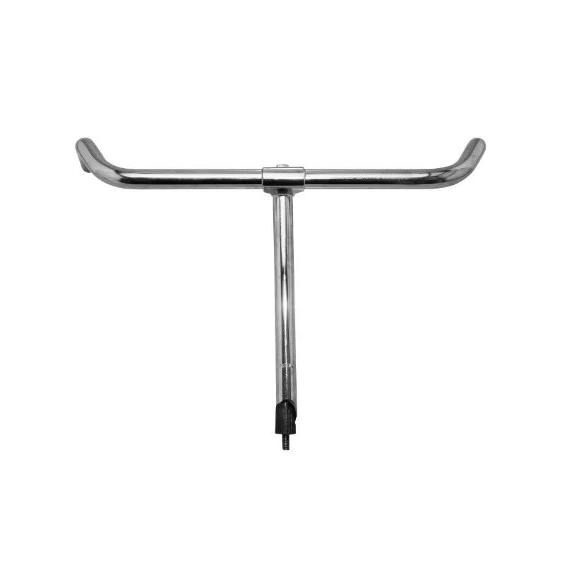CINTRE CITY ERGOTEC PORTEUR HOLLAND AVEC POTENCE PLONGEUR D.22,2 ACIER CHROME L525mm