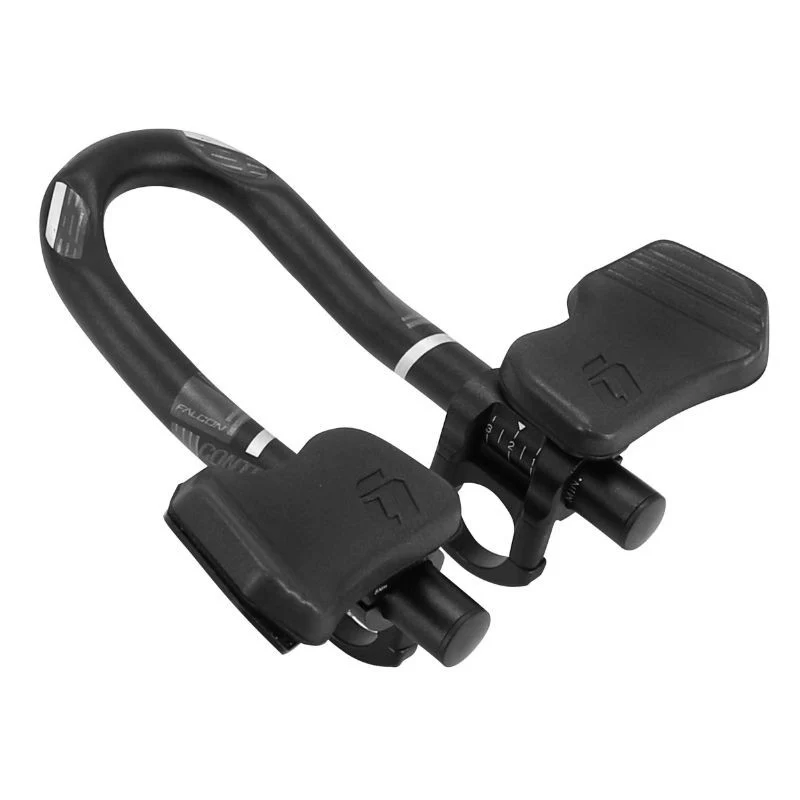 PROLONGATEUR DE CINTRE CONTROLTECH EN U CONTRE LA MONTRE 31,8 ALU NOIR MAT AVEC REPOSE BRAS