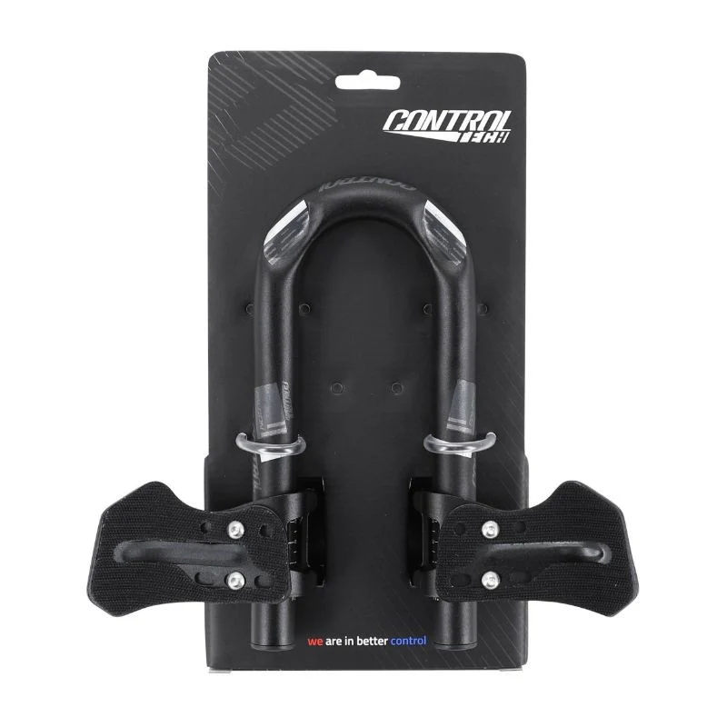 PROLONGATEUR DE CINTRE CONTROLTECH EN U CONTRE LA MONTRE 31,8 ALU NOIR MAT AVEC REPOSE BRAS