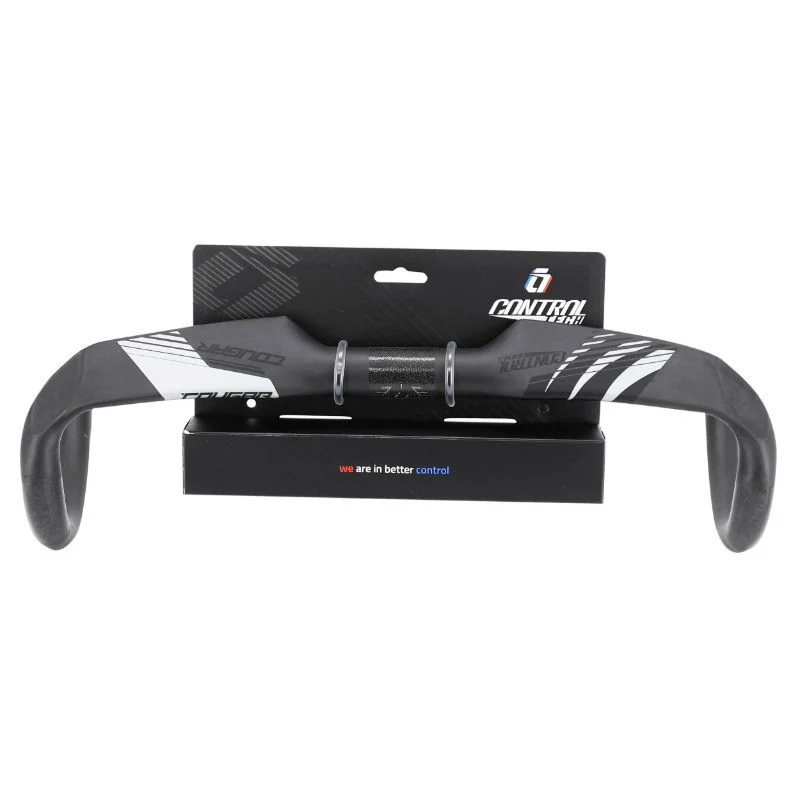 CINTRE ROUTE CONTROLTECH COUGAR CARBONE 31,8 L 46 EXTERIEUR COMPATIBLE CABLE INTERNE REACH 78mm HAUT 125mm