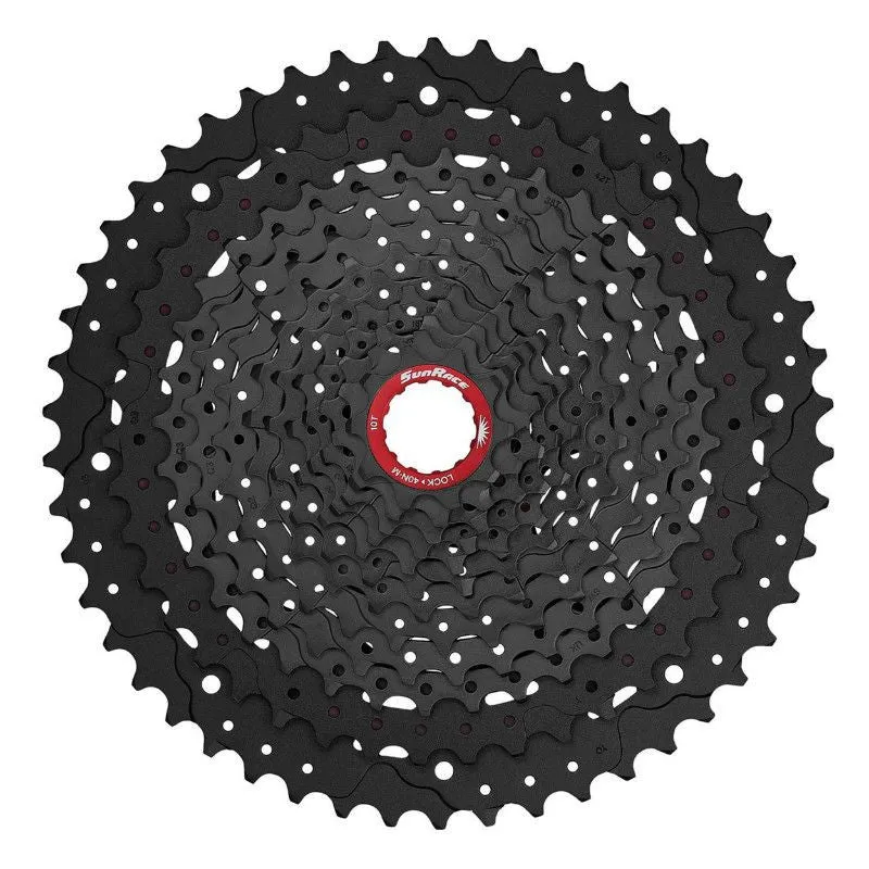CASSETTE 12V. SUNRACE MZ91 10-50 VTT CORPS XD (EMPREINTE SRAM) (LIVRE EN BOITE) - LIVRE AVEC ADAPTATEUR -
