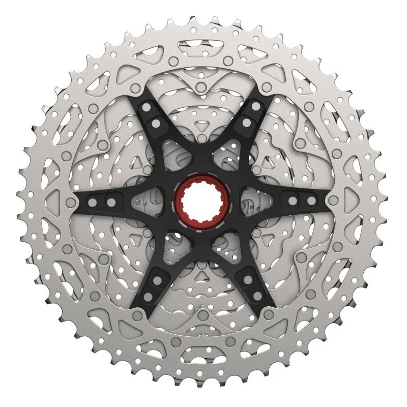CASSETTE 12V. SUNRACE MZ800 11-51 VTT COMPATIBLE SHIMANO METALLIC ARGENT (LIVRE EN BOITE) (11-13-15-17-19-21-24-28-33-39-45-51)