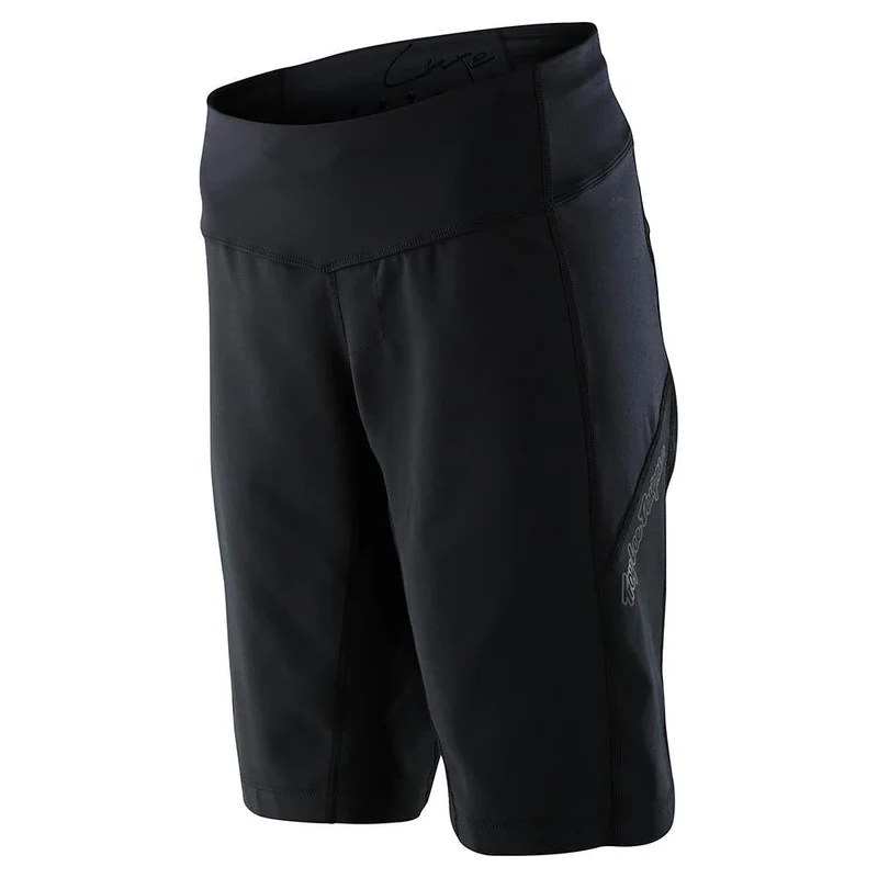 Womens Luxe Short W/ Liner Solid Black