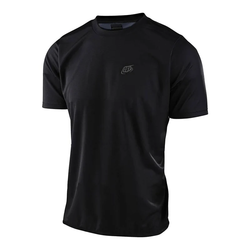 Flowline Short Sleeve Jersey Solid Black