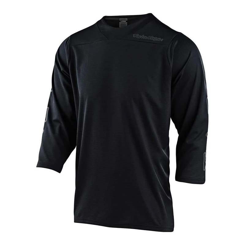Ruckus 3/4 Sleeve Jersey Solid Black