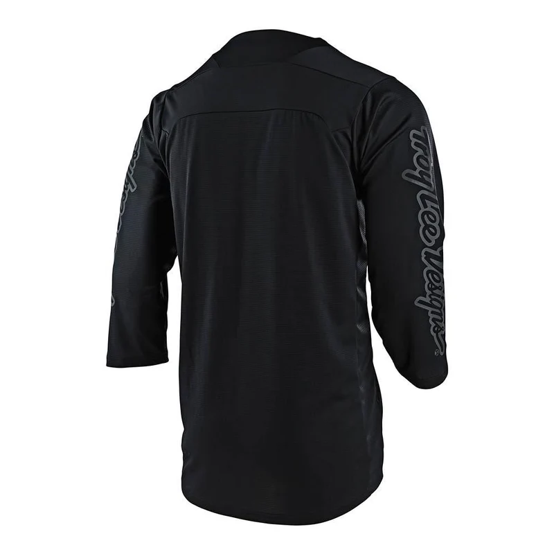 Ruckus 3/4 Sleeve Jersey Solid Black
