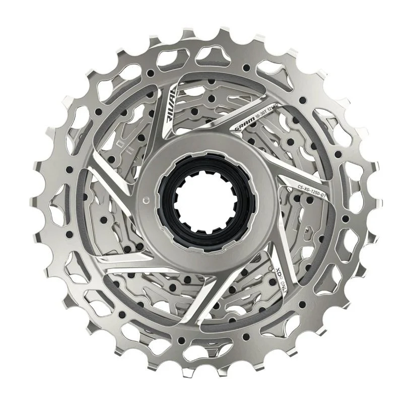 CASSETTE 12V. SRAM AXS RIVAL XG1250 XDR 10-30 ARGENT (EMPREINTE SRAM) 510,11,12,13,14,15,17,19,21,24,27,30)
