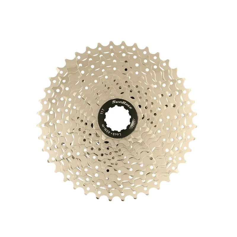 CASSETTE 11V. SUNRACE MS8 11-40 VTT POUR SHIMANO METALLIC ARGENT (LIVRER EN BOITE) (11/13/15/17/19/21/24/28/32/36/40) (2 BLOCS + PIGNONS)
