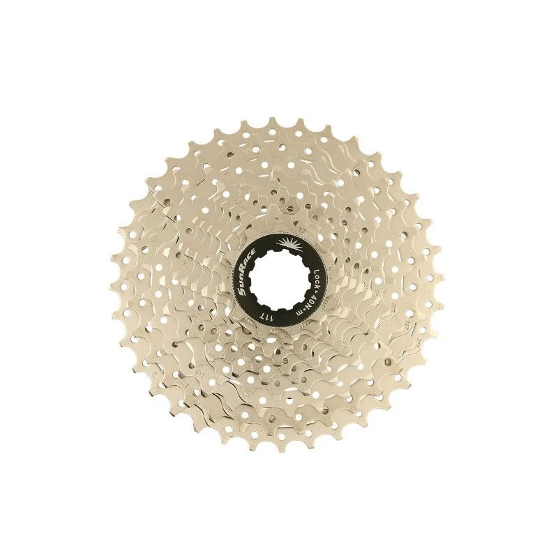 CASSETTE 11V. SUNRACE MS8 11-36 VTT POUR SHIMANO METALLIC ARGENT (LIVRE EN BOITE) (11-12-13-15-17-19-21-24-28-32-36) (2 BLOCS + PIGNONS)