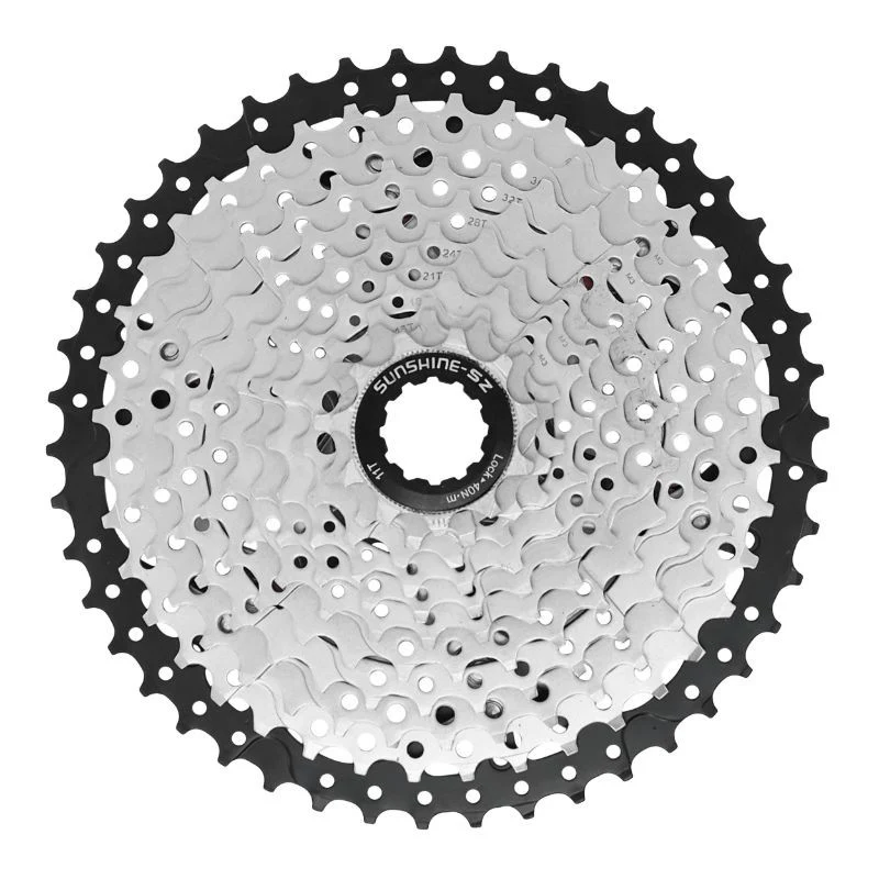 CASSETTE 11V. SHINE 11-46 POUR SHIMANO/SRAM VTT ARGENT (VENDU EN BOITE) (11-13-15-18-21-24-28-32-36-40-46)