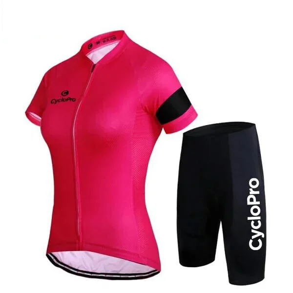 TENUE VÉLO DE ROUTE ROSE - ÉLÉGANCE+