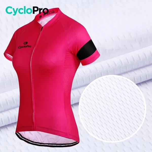 TENUE VÉLO DE ROUTE ROSE - ÉLÉGANCE+