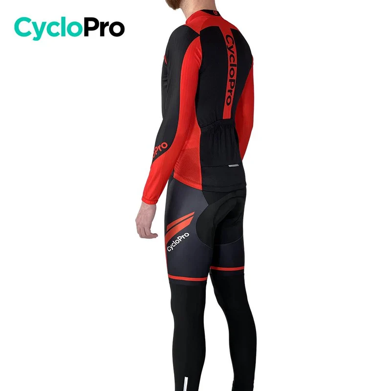 Tenue cycliste automne rouge - Flash+