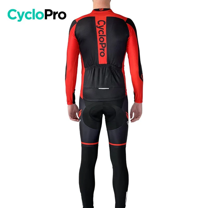 Tenue cycliste automne rouge - Flash+