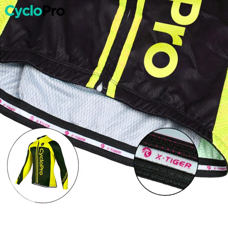 Tenue cycliste automne jaune - Flash+