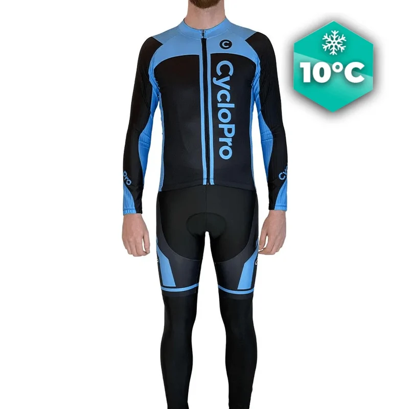 Tenue cycliste automne bleue - Flash+