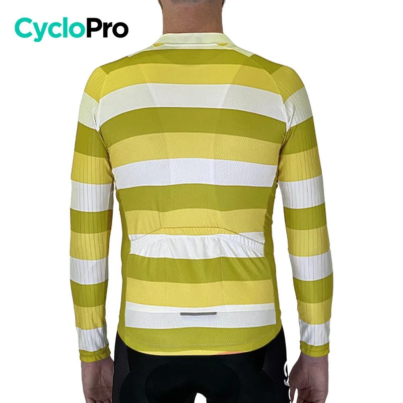 MAILLOT LONG DE CYCLISME JAUNE - HIVER - ÉVASION+