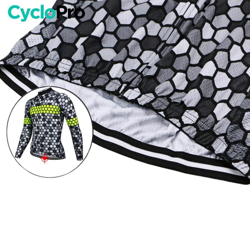 MAILLOT LONG DE CYCLISME JAUNE - HIVER - ATMOSPHERE+