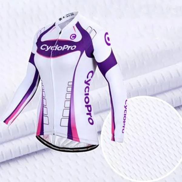 Tenue Vélo Hiver Violet - Confort+
