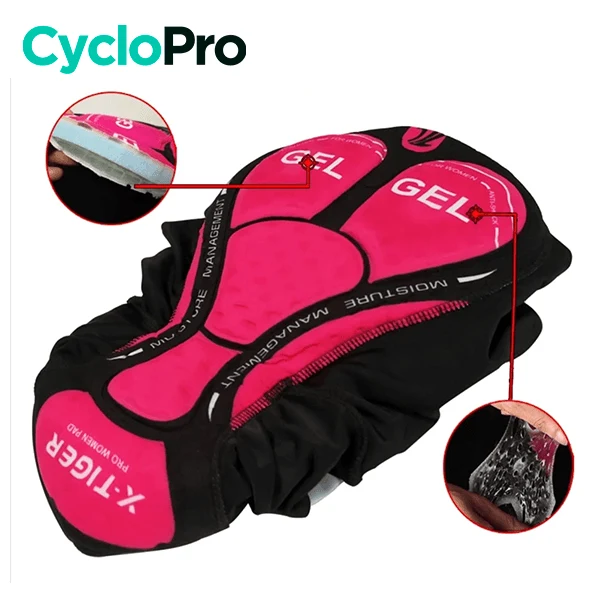 COLLANT CYCLISTE POUR FEMMES - HIVER - AZUR