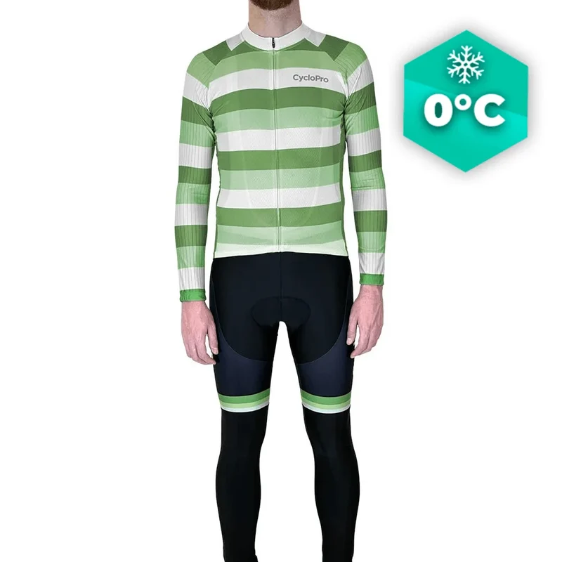 Tenue cycliste hiver Verte - Evasion+