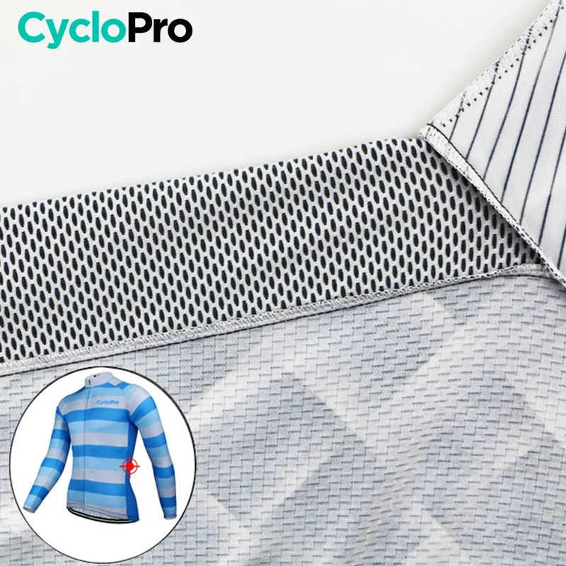 Tenue cycliste hiver Bleue - Evasion+