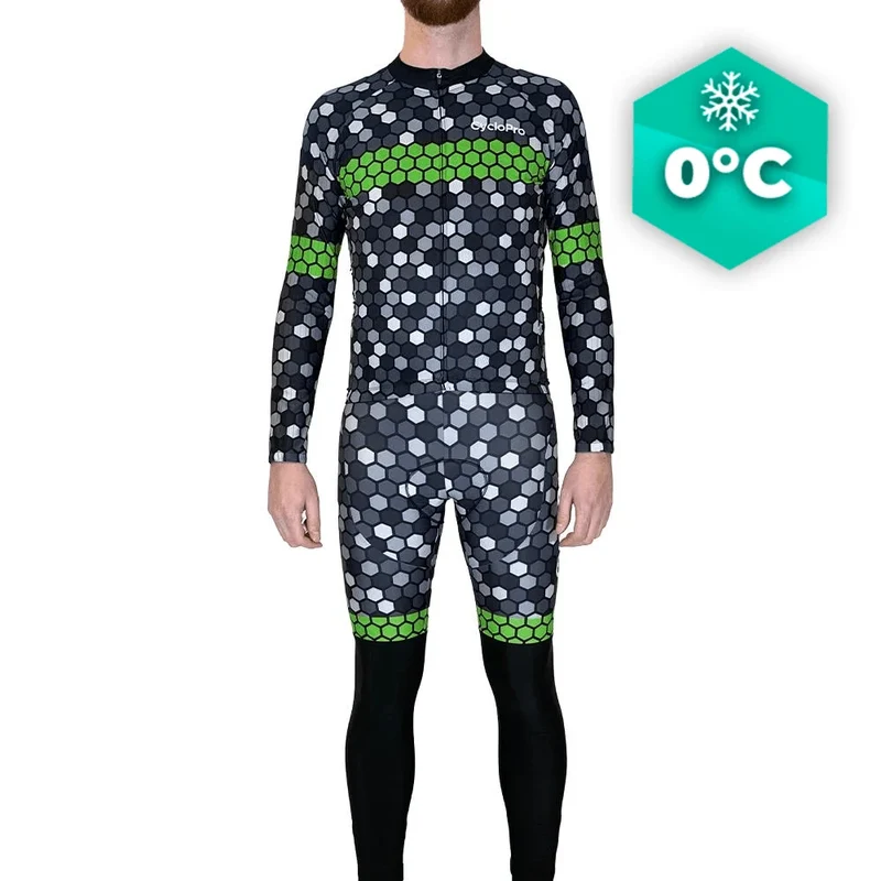 Tenue cycliste hiver Verte - Atmosphère+