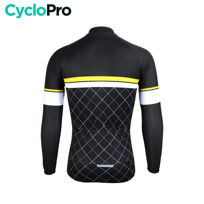 MAILLOT LONG DE CYCLISME JAUNE - AUTOMNE - ROAD+