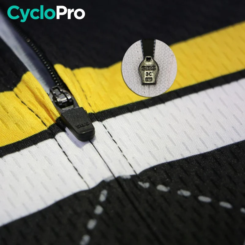 MAILLOT LONG DE CYCLISME JAUNE - AUTOMNE - ROAD+