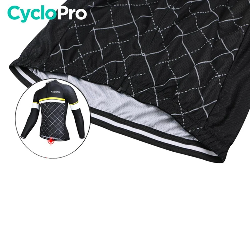 MAILLOT LONG DE CYCLISME JAUNE - AUTOMNE - ROAD+