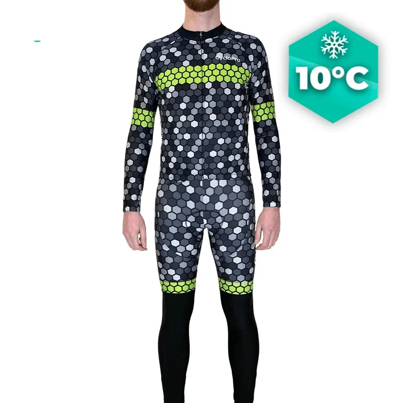 Tenue cycliste automne Jaune Homme - Atmosphère+