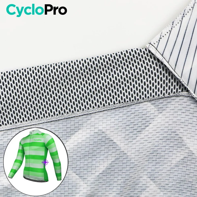 Tenue cycliste automne Verte Homme - Evasion+