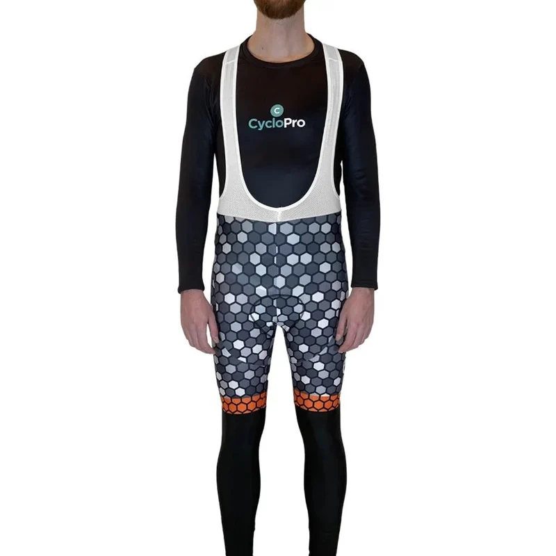 COLLANT CYCLISTE ORANGE ATMOSPHÈRE+ - AUTOMNE - HOMME
