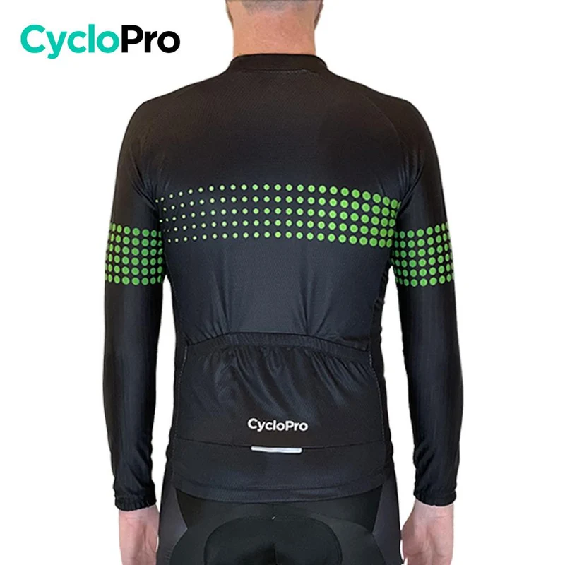 MAILLOT LONG DE CYCLISME VERT - AUTOMNE - LIBERTY+