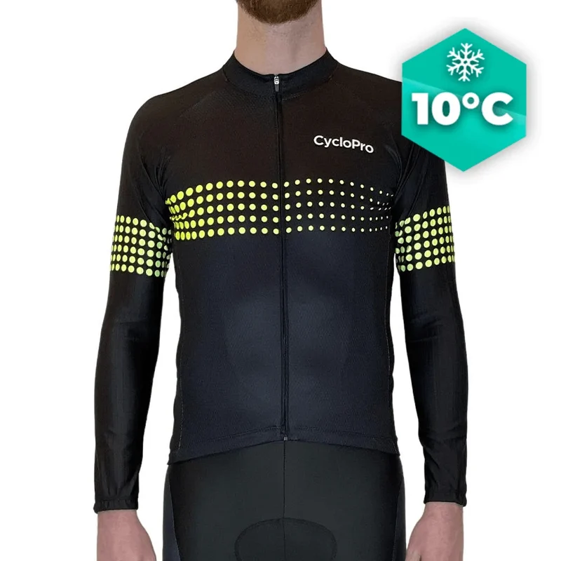 MAILLOT LONG DE CYCLISME JAUNE - AUTOMNE - LIBERTY+