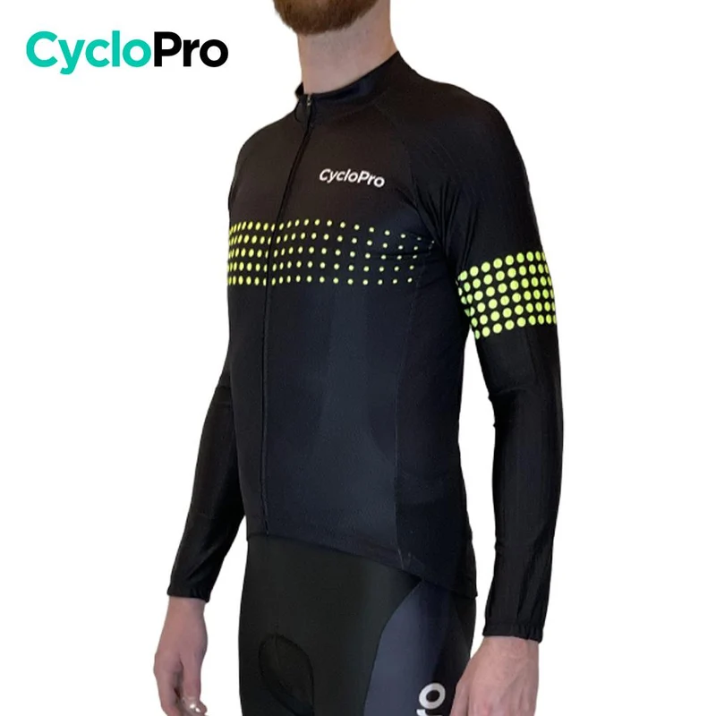 MAILLOT LONG DE CYCLISME JAUNE - AUTOMNE - LIBERTY+