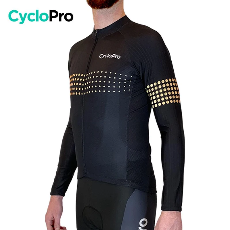 MAILLOT LONG DE CYCLISME ORANGE - AUTOMNE - LIBERTY+