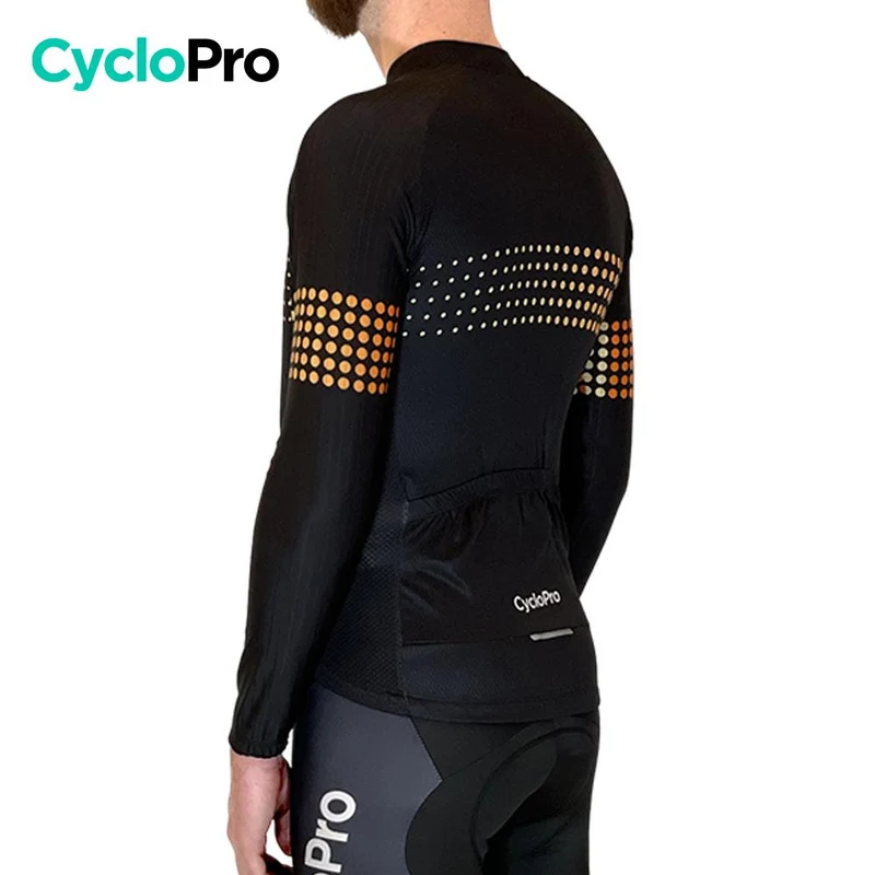 MAILLOT LONG DE CYCLISME ORANGE - AUTOMNE - LIBERTY+