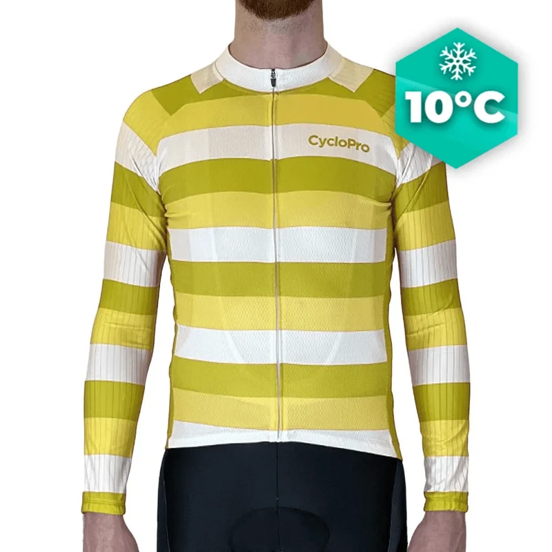 MAILLOT LONG DE CYCLISME JAUNE - AUTOMNE - ÉVASION+