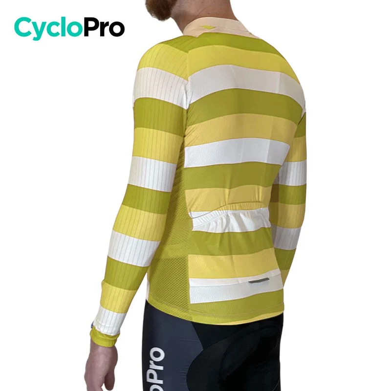 MAILLOT LONG DE CYCLISME JAUNE - AUTOMNE - ÉVASION+