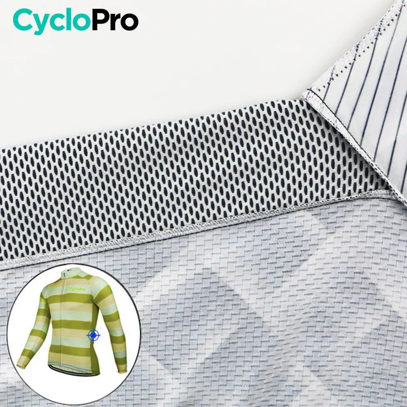MAILLOT LONG DE CYCLISME JAUNE - AUTOMNE - ÉVASION+