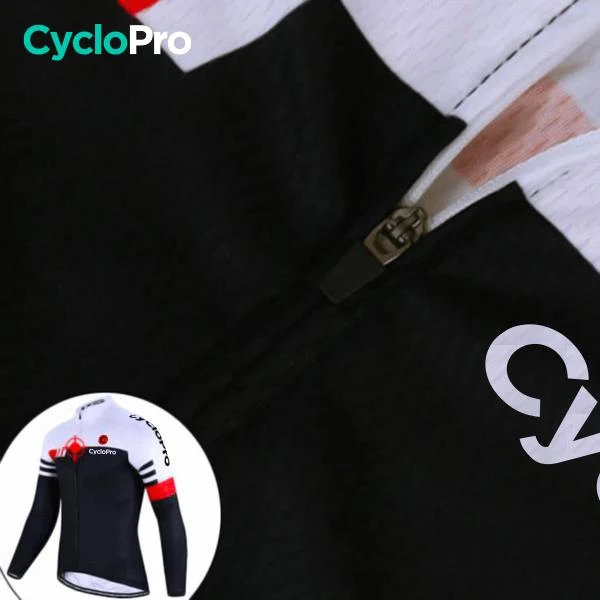 Maillot Cyclisme sans manches Noir et Blanc - Performance