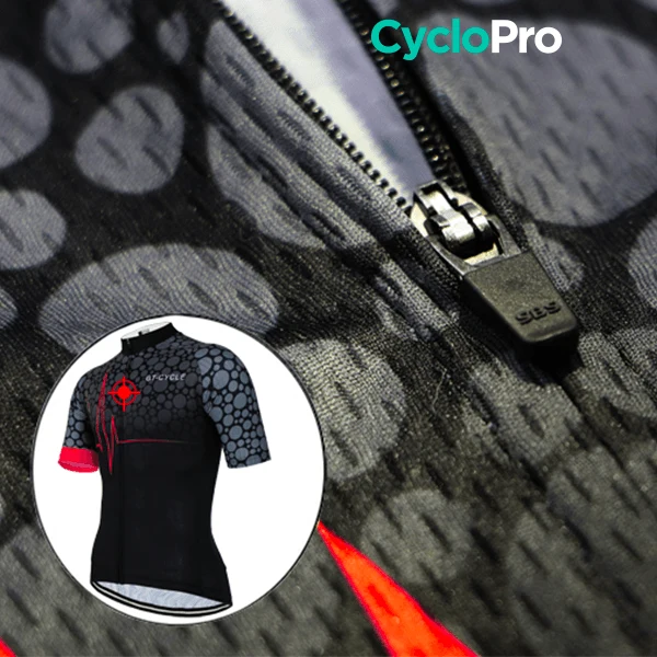 Maillot de cyclisme Rouge - Pulsation+