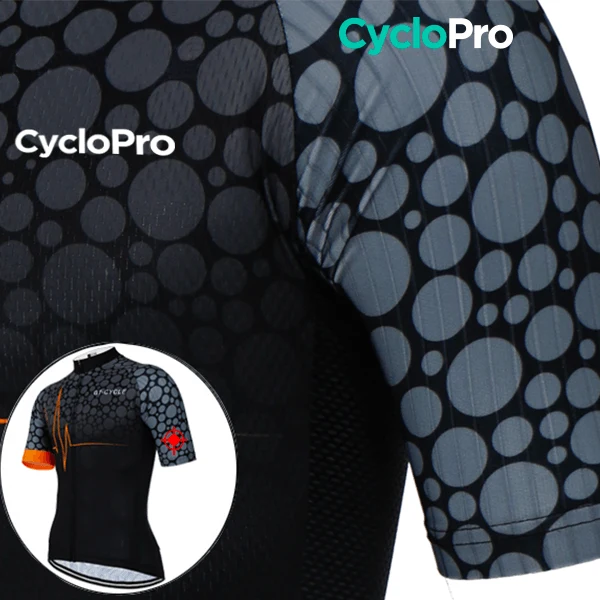 Maillot de cyclisme Orange - Pulsation+
