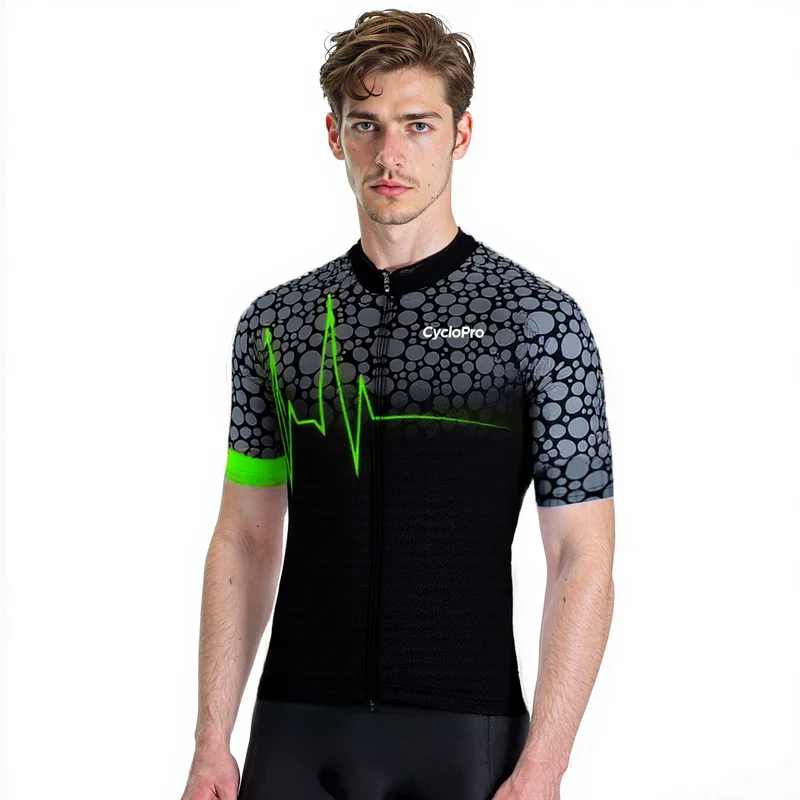 Maillot de cyclisme Vert - Pulsation+