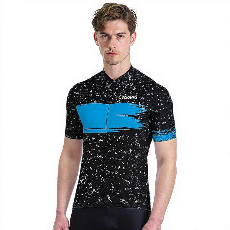 Maillot de cyclisme Bleu - Galaxy+