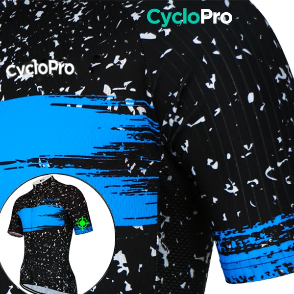 Maillot de cyclisme Bleu - Galaxy+