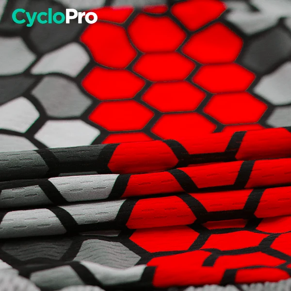 Maillot de cyclisme rouge - Atmosphère+