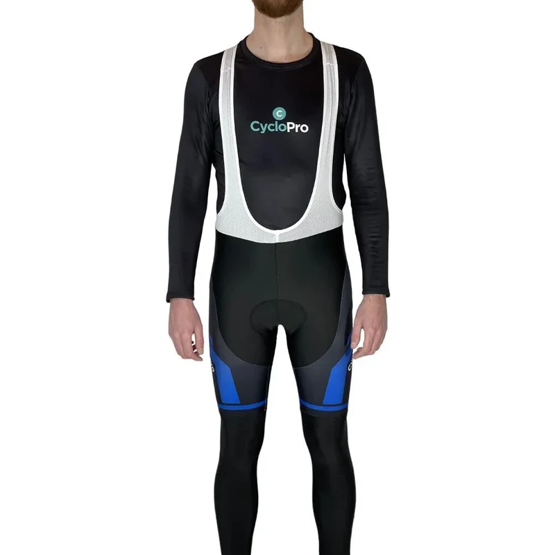 COLLANT CYCLISTE THERMIQUE BLEUE - HIVER - HOMME