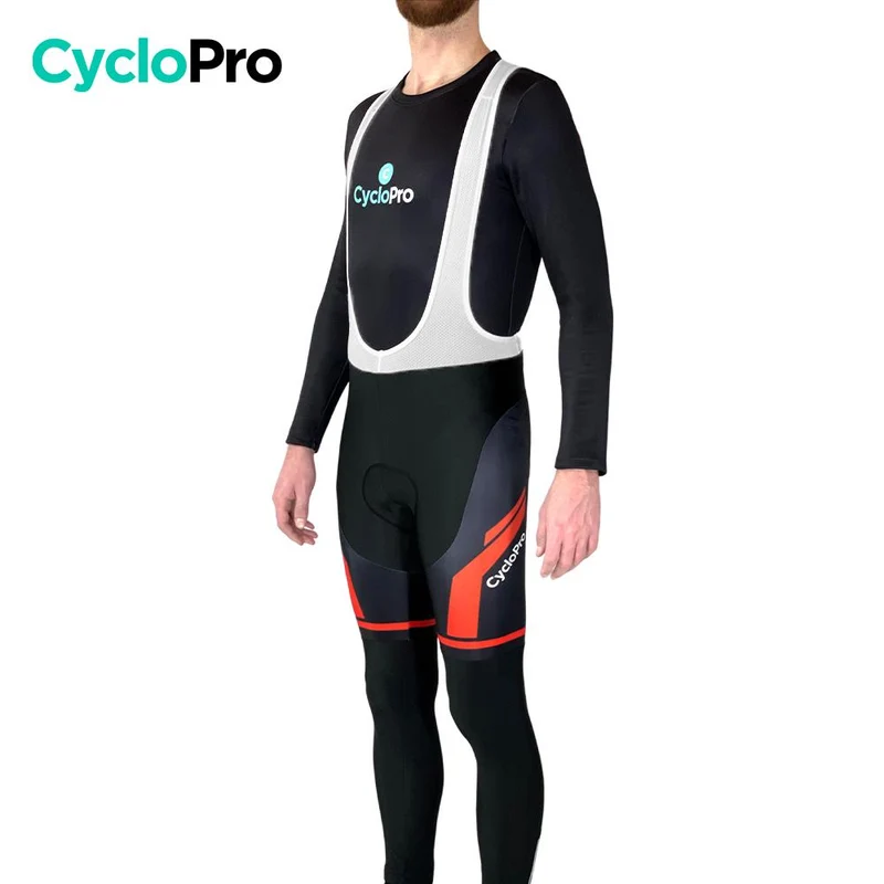 COLLANT CYCLISTE THERMIQUE ROUGE - HIVER - HOMME